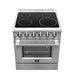 FORNO Galiano 30-Inch Electric Range with Convection Oven in Stainless Steel - FFSEL6083-30 FORNO
