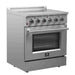 FORNO Galiano 30-Inch Electric Range with Convection Oven in Stainless Steel - FFSEL6083-30 FORNO