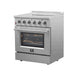 FORNO Galiano 30-Inch Electric Range with Convection Oven in Stainless Steel - FFSEL6083-30 FORNO