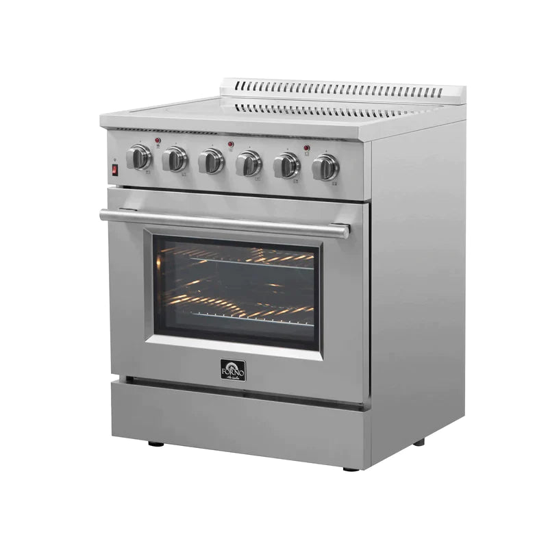 FORNO Galiano 30-Inch Electric Range with Convection Oven in Stainless Steel - FFSEL6083-30