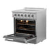 FORNO Galiano 30-Inch Electric Range with Convection Oven in Stainless Steel - FFSEL6083-30 FORNO