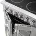 FORNO Galiano 30-Inch French Door Electric Range with Convection Oven in Stainless Steel - FFSEL6917-30 FORNO