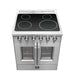 FORNO Galiano 30-Inch French Door Electric Range with Convection Oven in Stainless Steel - FFSEL6917-30 FORNO
