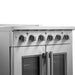 FORNO Galiano 30-Inch French Door Electric Range with Convection Oven in Stainless Steel - FFSEL6917-30 FORNO