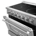 FORNO Galiano 36-Inch Electric Range with Convection Oven in Stainless Steel - FFSEL6083-36 FORNO