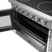 FORNO Galiano 36-Inch French Door Electric Range with Convection Oven in Stainless Steel - FFSEL6917-36 FORNO