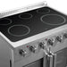 FORNO Galiano 36-Inch French Door Electric Range with Convection Oven in Stainless Steel - FFSEL6917-36 FORNO