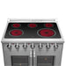 FORNO Galiano 36-Inch French Door Electric Range with Convection Oven in Stainless Steel - FFSEL6917-36 FORNO