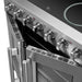 FORNO Galiano 36-Inch French Door Electric Range with Convection Oven in Stainless Steel - FFSEL6917-36 FORNO