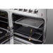 FORNO Maniago 60" Gold Freestanding Dual Fuel Range with 240v Electric Oven - 10 Burners in Stainless Steel - FFSGS6156-60 FORNO