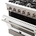 FORNO Vittorio - Gold Professional 36" Freestanding Colored Door Gas Range FFSGS6244-36WHT FORNO