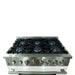 FORNO Galiano - Gold Professional 36" Freestanding Dual Fuel 240V Electric Colored Door Oven Range FFSGS6156-36WHT FORNO