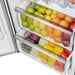 FORNO Maderno 32-Inch 13.6 cu.ft. Left Swing Convertible Refrigerator/Freezer Built-In with Decorative Grill Trim - FFFFD1722-32LS FORNO