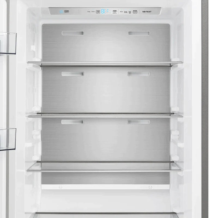 FORNO Maderno 32-Inch 13.6 cu.ft. Left Swing Convertible Refrigerator/Freezer Built-In with Decorative Grill Trim - FFFFD1722-32LS FORNO