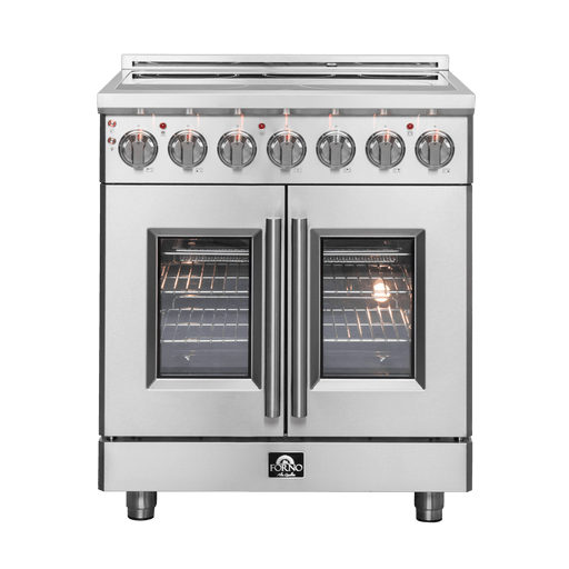 FORNO Massimo 30" Freestanding French Door Electric Range - FFSEL6955-30 FORNO