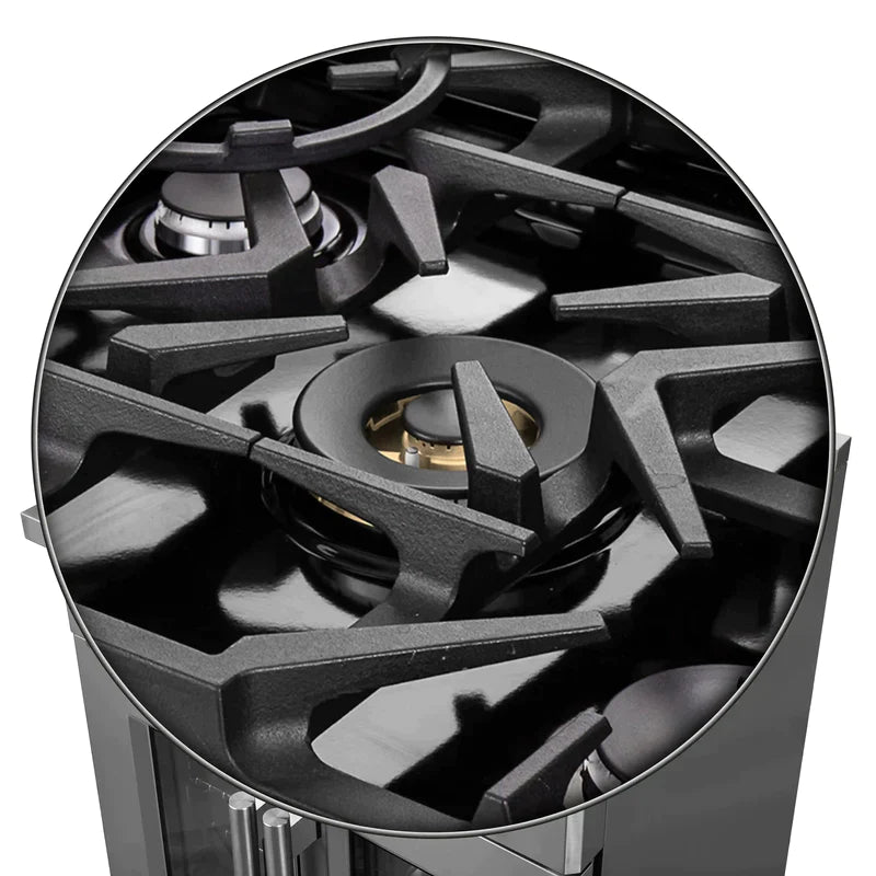 FORNO Massimo 30-Inch Freestanding French Door Gas Range in Stainless Steel - FFSGS6439-30