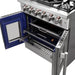 FORNO Massimo 30-Inch Freestanding French Door Gas Range in Stainless Steel - FFSGS6439-30 FORNO