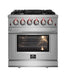 FORNO Massimo 30-Inch Freestanding Gas Range in Stainless Steel - FFSGS6239-30 FORNO
