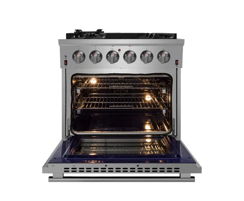 FORNO Massimo 30-Inch Freestanding Gas Range in Stainless Steel - FFSGS6239-30 FORNO