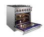 FORNO Massimo 30-Inch Freestanding Gas Range in Stainless Steel - FFSGS6239-30 FORNO