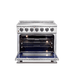 FORNO Massimo 36" Freestanding Chef Door Electric Range - FFSEL6020-36 FORNO