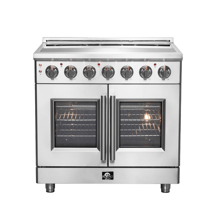 FORNO Massimo 36" Freestanding French Door Electric Range - FFSEL6955-36 FORNO