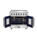 FORNO Massimo 36" Freestanding French Door Electric Range - FFSEL6955-36 FORNO