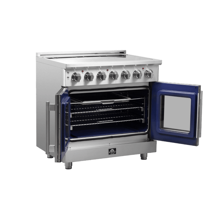 FORNO Massimo 36" Freestanding French Door Electric Range - FFSEL6955-36 FORNO