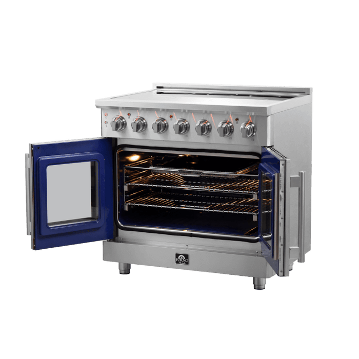 FORNO Massimo 36" Freestanding French Door Electric Range - FFSEL6955-36 FORNO