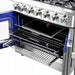 FORNO Massimo 36-Inch Freestanding French Door Gas Range in Stainless Steel - FFSGS6439-36 FORNO