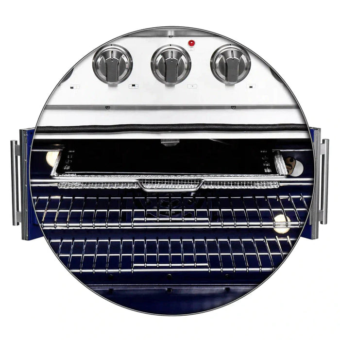 FORNO Massimo 36-Inch Freestanding French Door Gas Range in Stainless Steel - FFSGS6439-36 FORNO