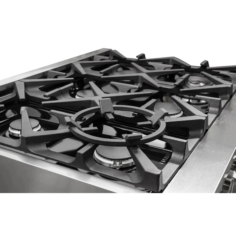 FORNO Massimo 36-Inch Freestanding Gas Range in Stainless Steel - FFSGS6239-36