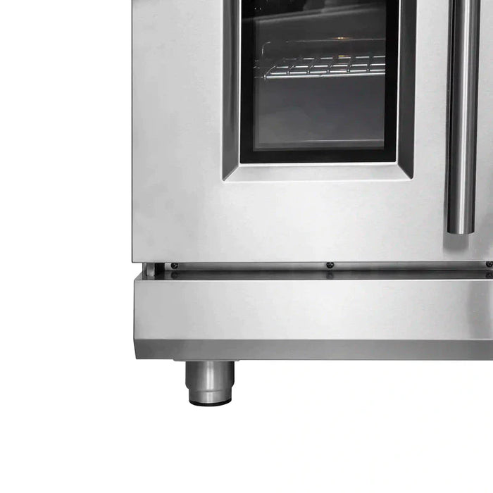 FORNO Massimo 48-Inch Freestanding French Door Gas Range in Stainless Steel - FFSGS6439-48 FORNO