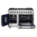 FORNO Massimo 48-Inch Freestanding French Door Gas Range in Stainless Steel - FFSGS6439-48 FORNO