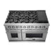 FORNO Massimo 48-Inch Freestanding Gas Range in Stainless Steel - FFSGS6239-48 FORNO