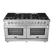 FORNO Massimo 60-Inch Freestanding Gas Range in Stainless Steel - FFSGS6239-60 FORNO