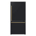 Forno Milano Espresso 31-Inch 17.2 cu. ft. Bottom Freezer Right Swing Door Refrigerator - FFFFD1785-31 FORNO