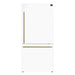 Forno Milano Espresso 31-Inch 17.2 cu. ft. Bottom Freezer Right Swing Door Refrigerator - FFFFD1785-31 FORNO