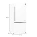 Forno Milano Espresso 31-Inch 17.2 cu. ft. Bottom Freezer Right Swing Door Refrigerator - FFFFD1785-31 FORNO