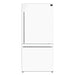 Forno Milano Espresso 31-Inch 17.2 cu. ft. Bottom Freezer Right Swing Door Refrigerator - FFFFD1785-31 FORNO