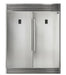 Forno 3-Piece Appliance Package - 30-Inch Gas Range, 56-Inch Pro-Style Refrigerator & Wall Mount Hood with Backsplash in Stainless Steel FORNO