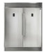 Forno 2-Piece Appliance Package - 36-Inch Dual Fuel Range  & 60-Inch Pro-Style Refrigerator in Stainless Steel FORNO