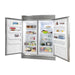 Forno 2-Piece Appliance Package - 36-Inch Dual Fuel Range  & 60-Inch Pro-Style Refrigerator in Stainless Steel FORNO
