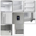 Forno 4-Piece Appliance Package - 36-Inch Electric Range, Pro-Style Refrigerator, Dishwasher, and Microwave Drawer in Stainless Steel FORNO