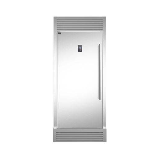 Forno Rizzuto - Left side Door Pro-Style Handle  Refrigerator / Fridge – Freezer  Dual Combination 32" Wide 13.8 cu.ft. with decorative grill - FFFFD1933-32LS FORNO