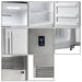 Forno Rizzuto - Left side Door Pro-Style Handle  Refrigerator / Fridge – Freezer  Dual Combination 32" Wide 13.8 cu.ft. with decorative grill - FFFFD1933-32LS FORNO