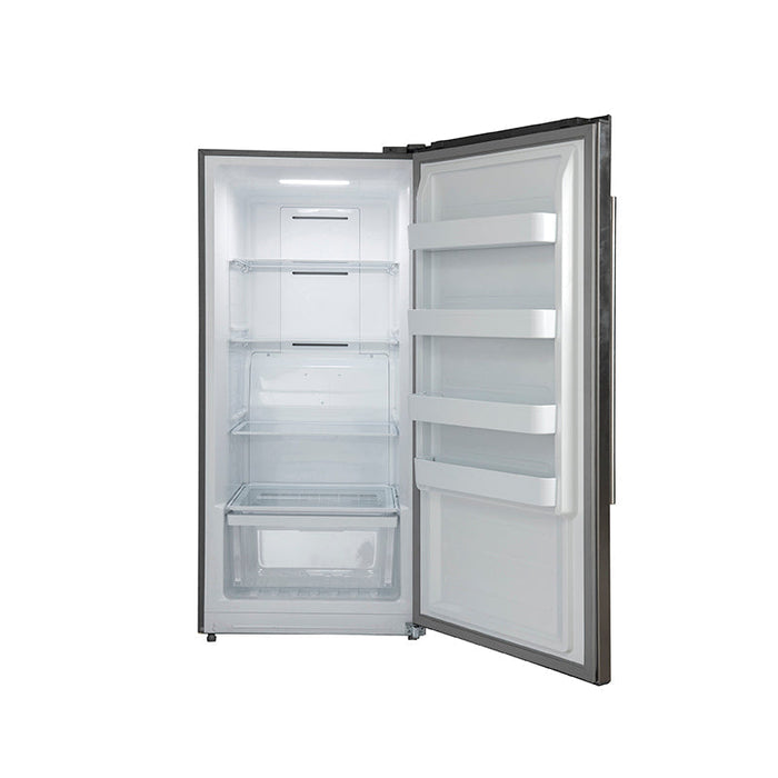 FORNO Rizzuto 28’’ Right Swing Refrigerator/Freezer Stainless Steel color 13.8 cu.ft with Grille Trim Kit - FFFFD1933-32RS FORNO