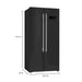 Forno Salerno Espresso 33-inch Side-by-Side 15.6 Cu.Ft. Refrigerator with Brass Handle - FFRBI1805-33BLK FORNO
