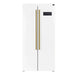 Forno Salerno Espresso 33-inch Side-by-Side 15.6 Cu.Ft. Refrigerator with Brass Handle - FFRBI1805-33BLK FORNO