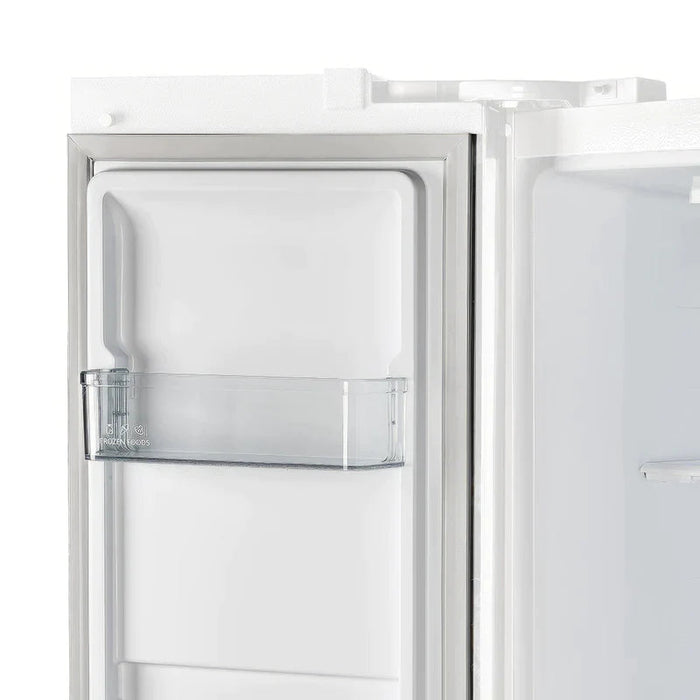 Forno Salerno Espresso 33-inch Side-by-Side 15.6 Cu.Ft. Refrigerator with Brass Handle - FFRBI1805-33BLK FORNO
